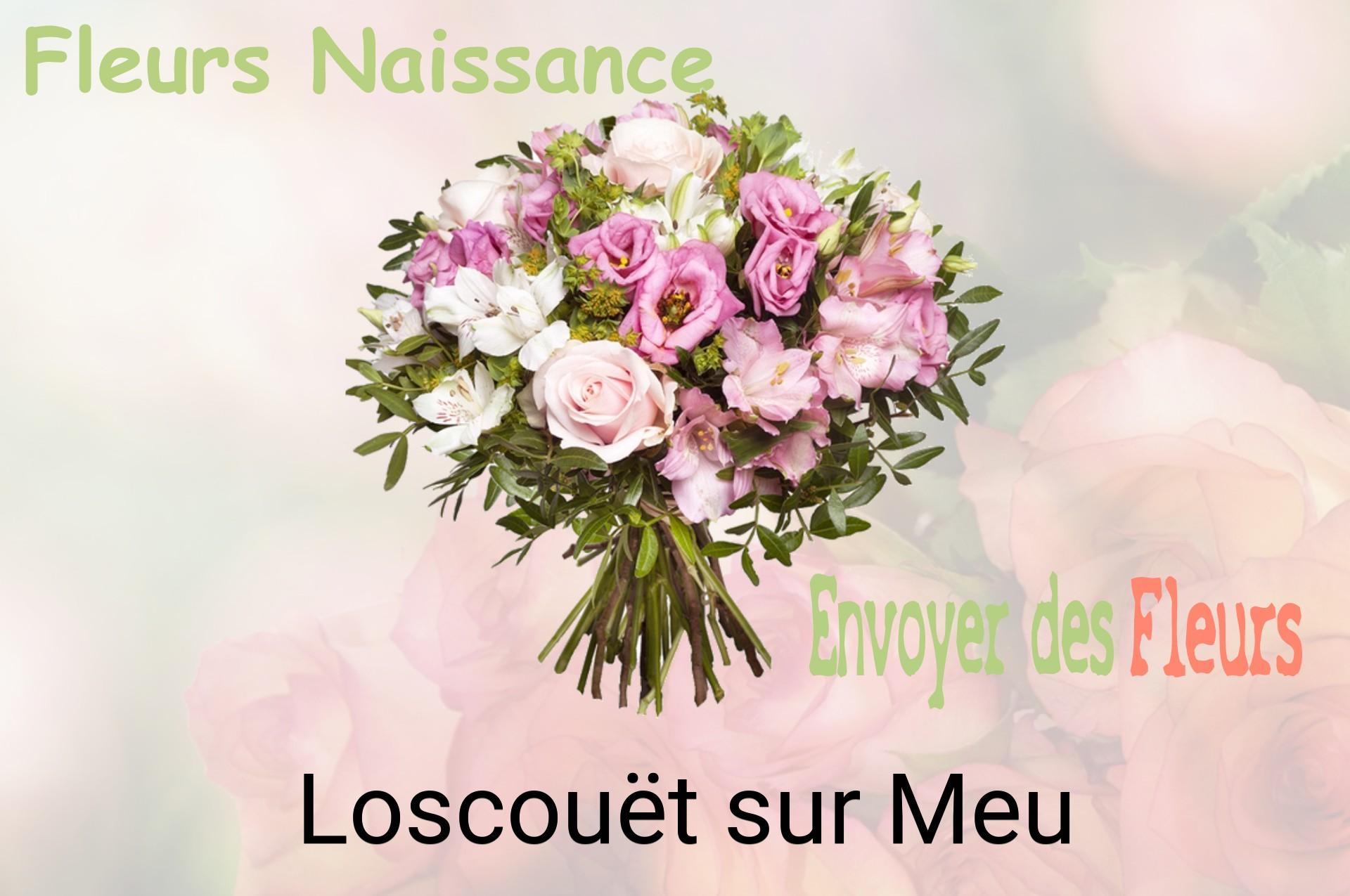 Bouquet de fleurs de naissance livré à Loscouët-sur-Meu