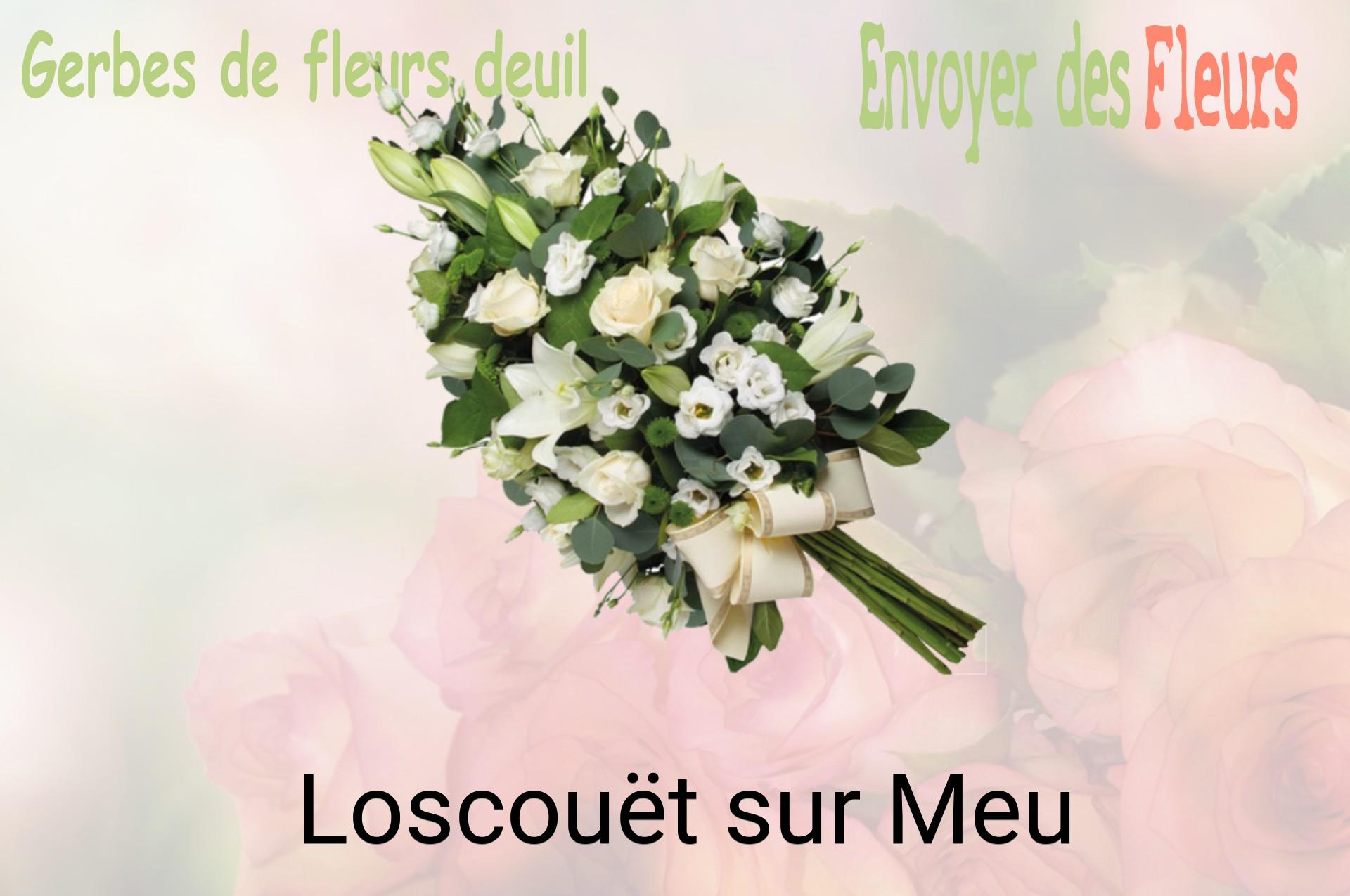 Gerbe de fleurs de deuil livrée à Loscouët-sur-Meu